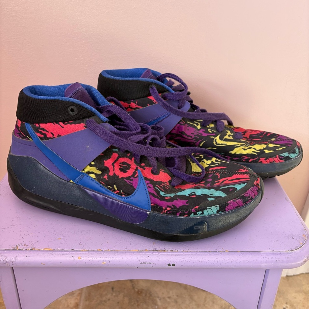 💚Nike Kevin Durant Multicolor Graphic Sneakers